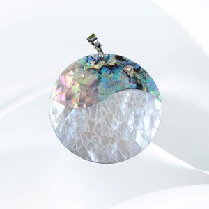 Small Cracked Shell Pendant
